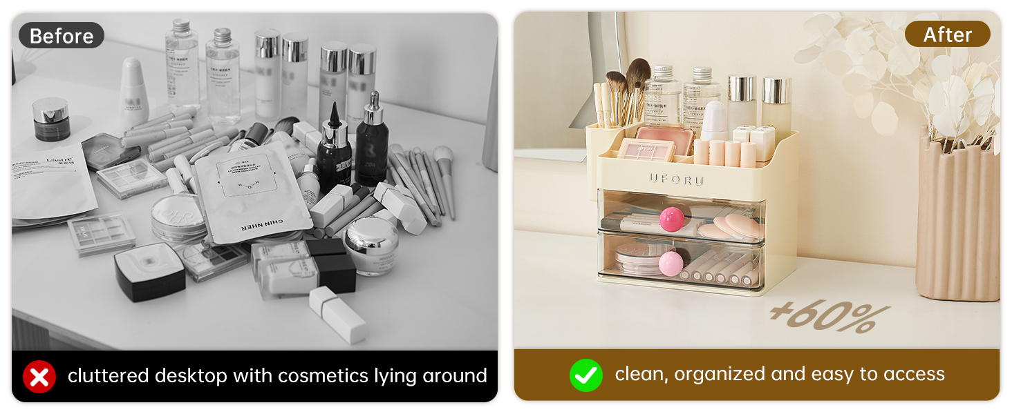 makeup organizer countertop