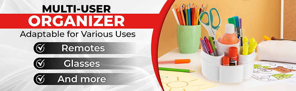 rotating office supply organizer