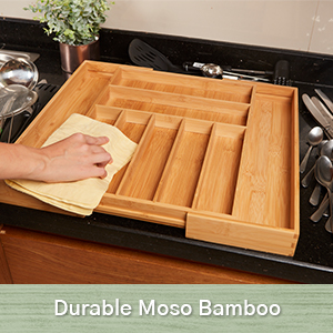 wooden drawer organizer bamboo drawer organizer kitchen bamboo flatware organizer bamboo silverware 