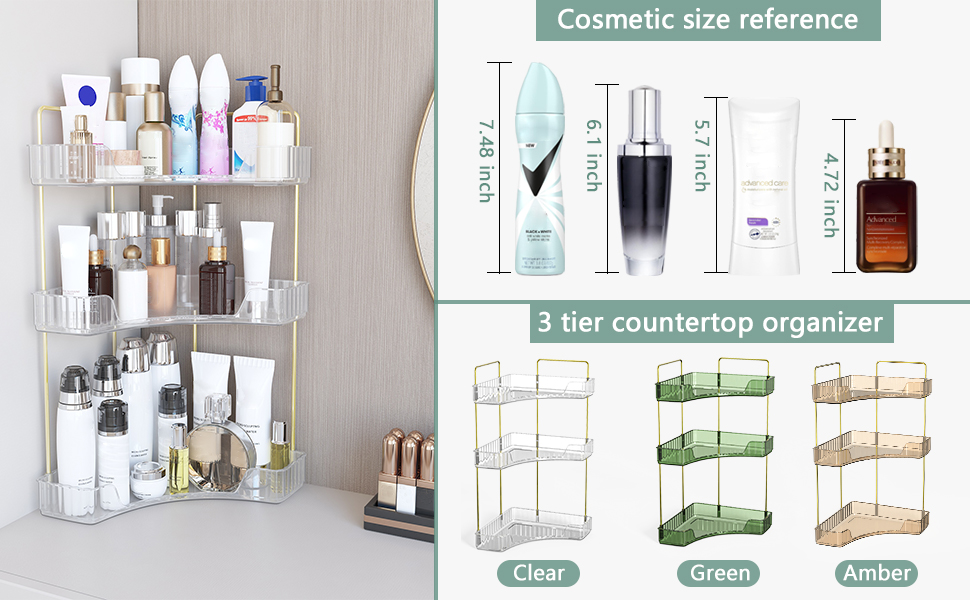  bathroom counter organizer corner