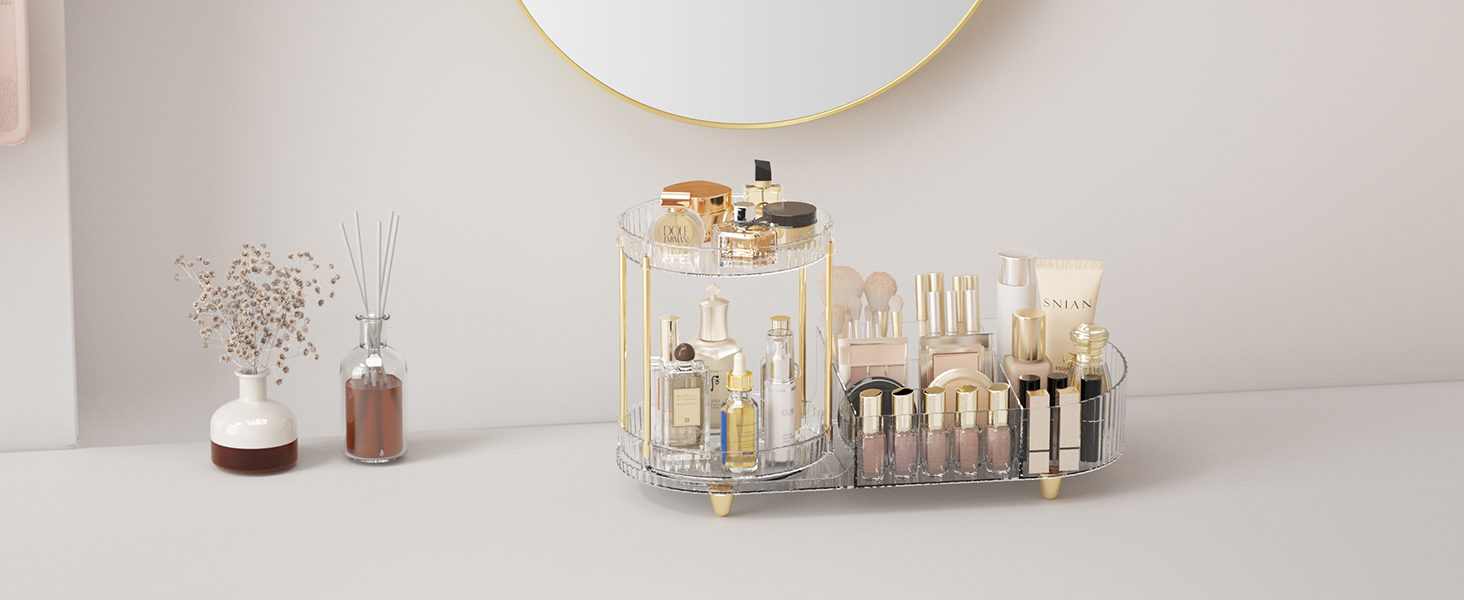 vanity makeup organizer