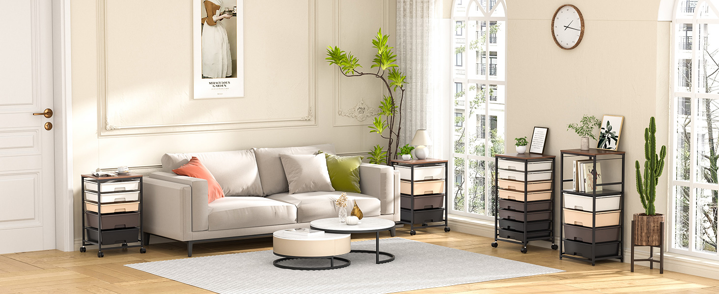 utility cart with drawers for living room