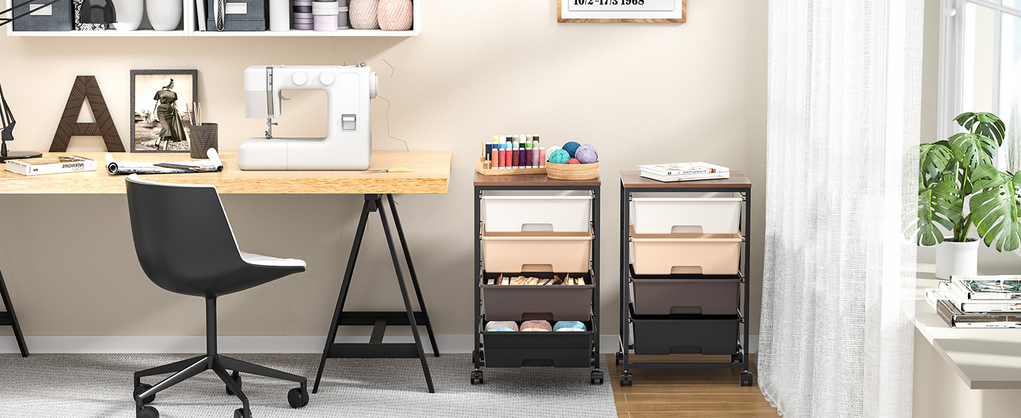 utility cart with drawers
