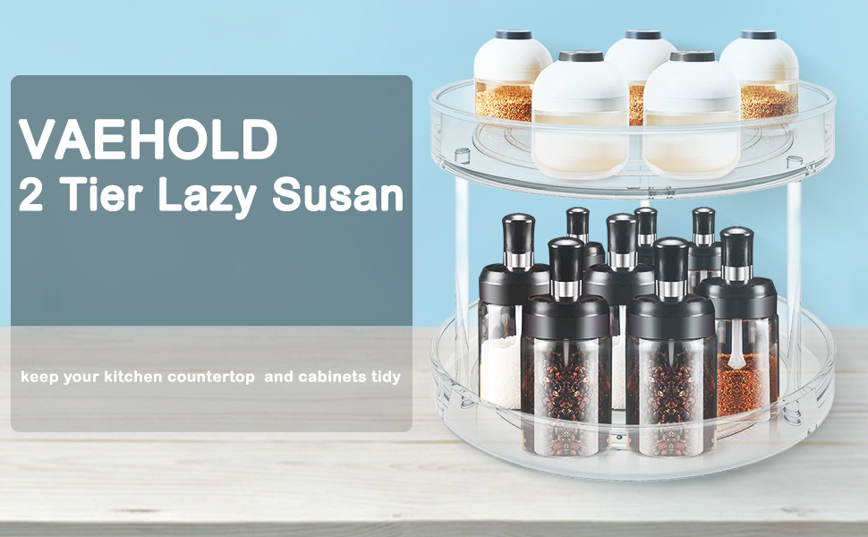 2 Tier  Turntable Spice Rack
