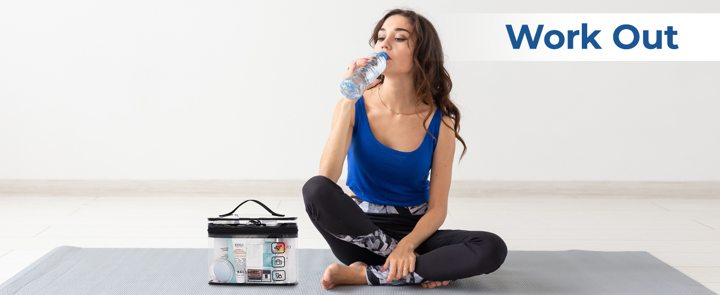clear toiletry bag