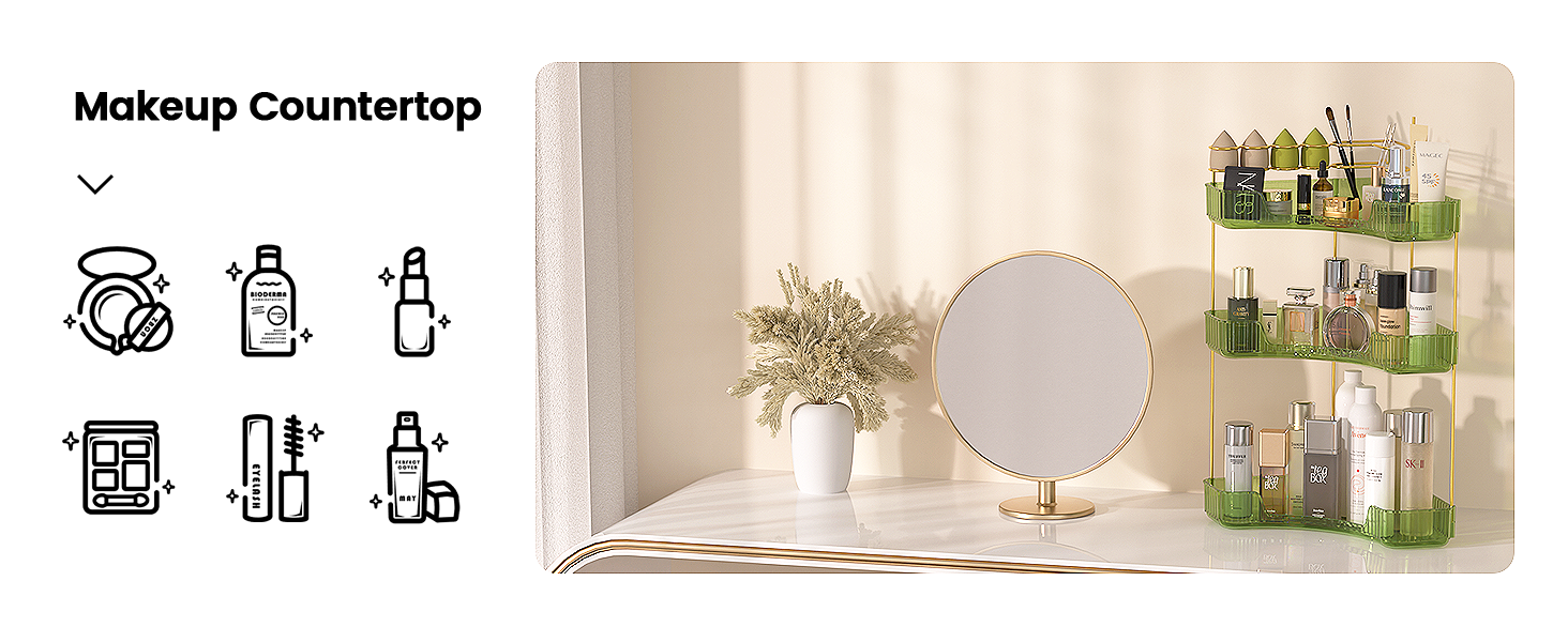 Corner Bathroom Organizer Countertop