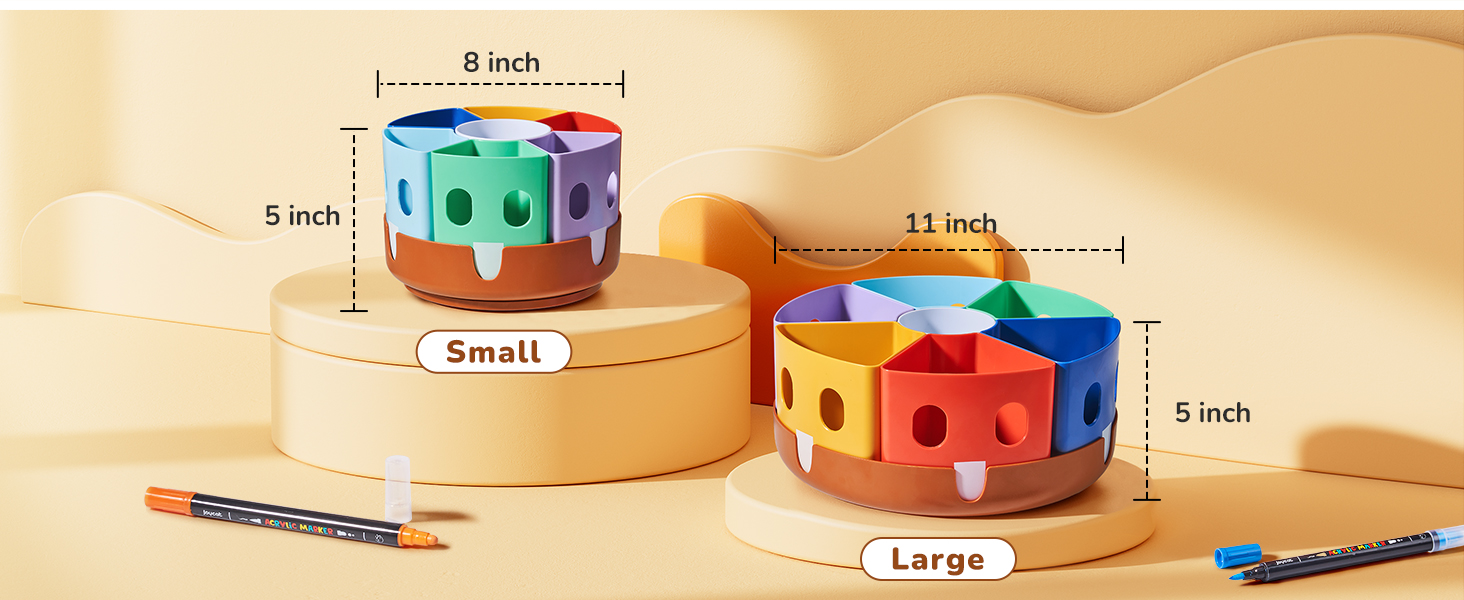 Rotating Art Supplies Organizer