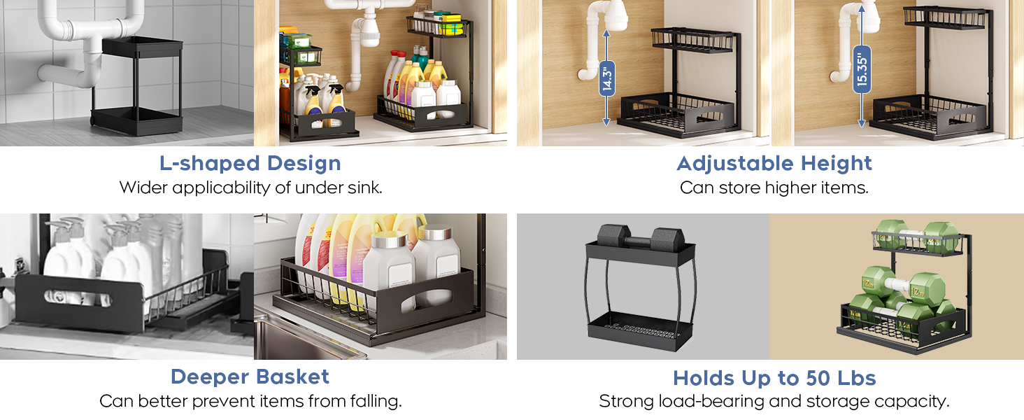 under sink organizer bathroom