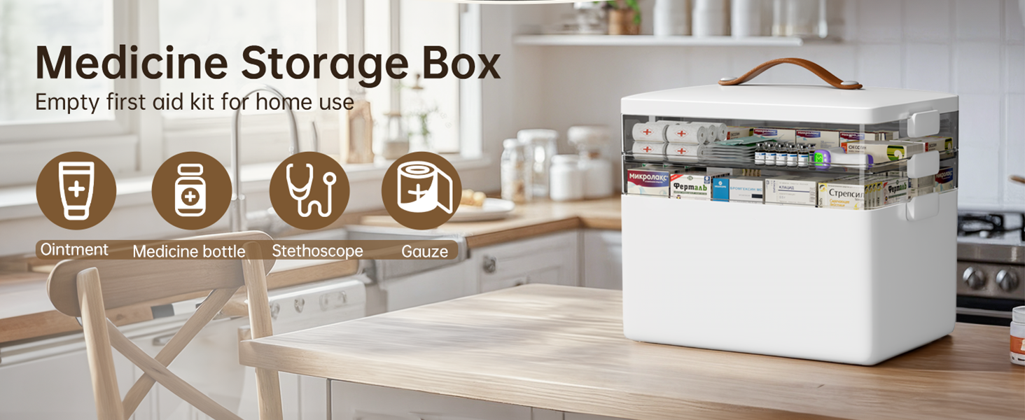3-Tier Medicine Storage Box