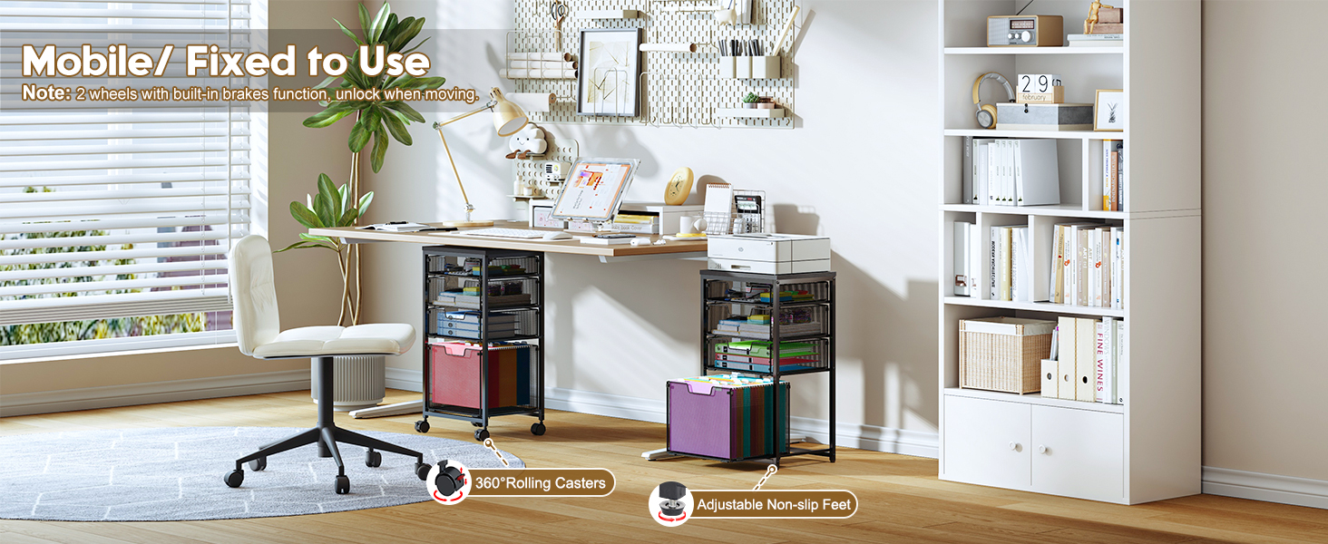 rolling file cart