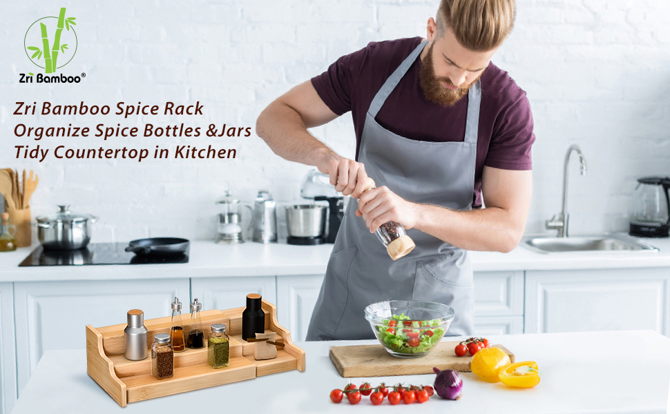 spice rack kitchen cabinet organizer display shelf