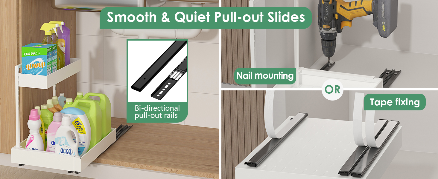 slide out organizer