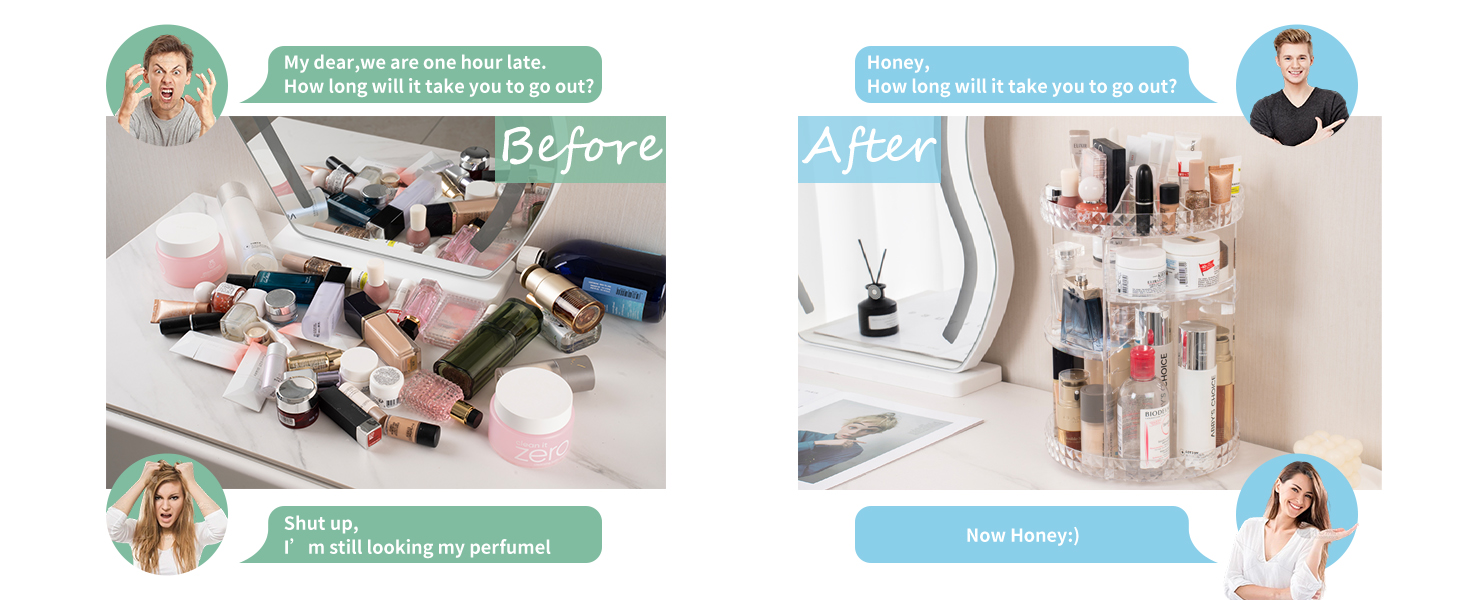 Clear Makeup Organizer