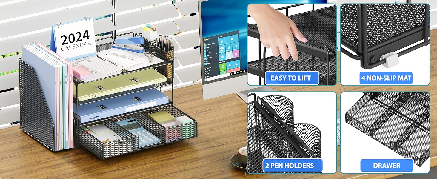 desk organizers and accessories office supplies desktop file paper organizer workspace organization