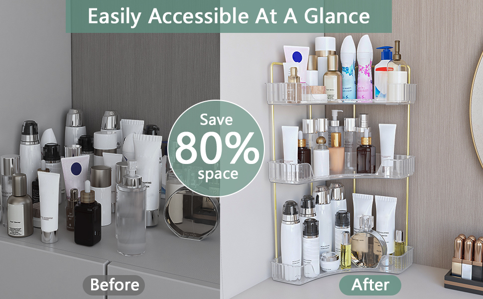bathroom counter organizer narrow