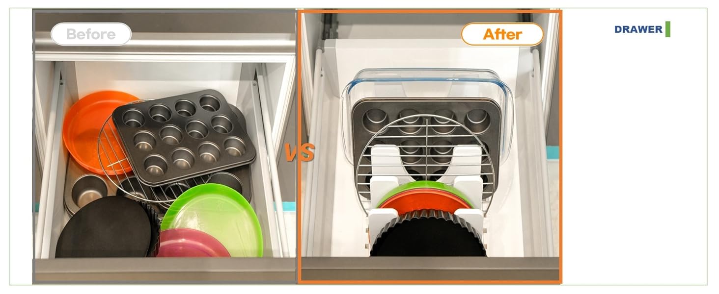 Bamboo Pot Pan Lid Organizer Pot Lids Holder Rack inside Cabinet Bakeware Cutting Board Organizers