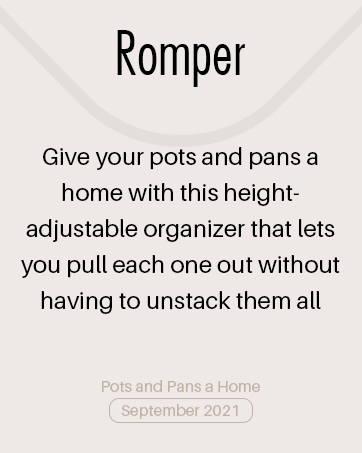 Pots and Pans Organizer