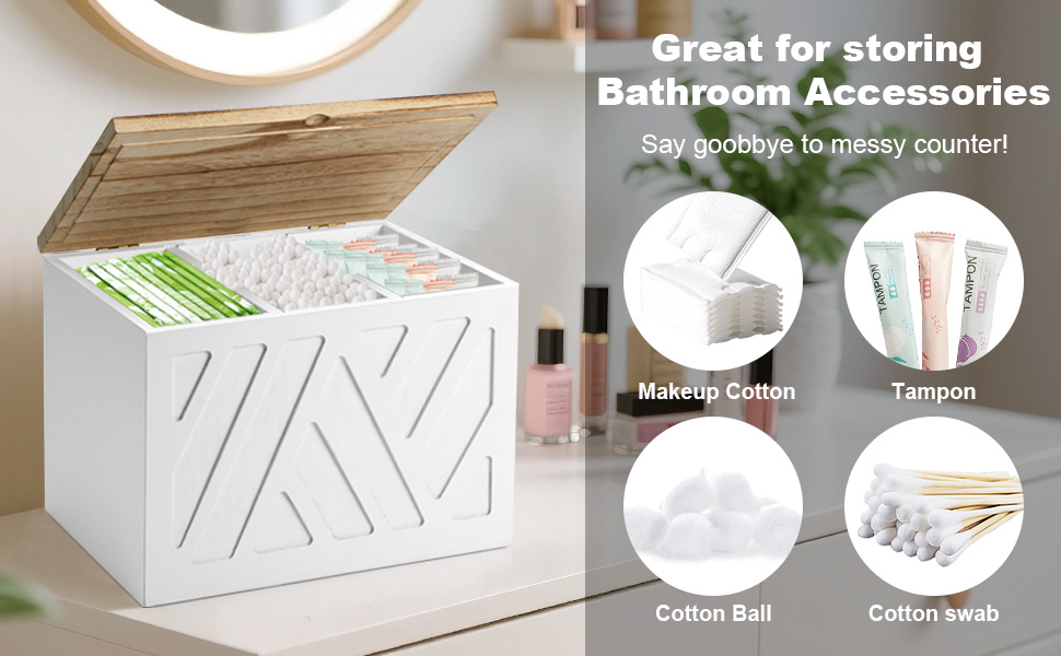 tampon box for bathroom storage