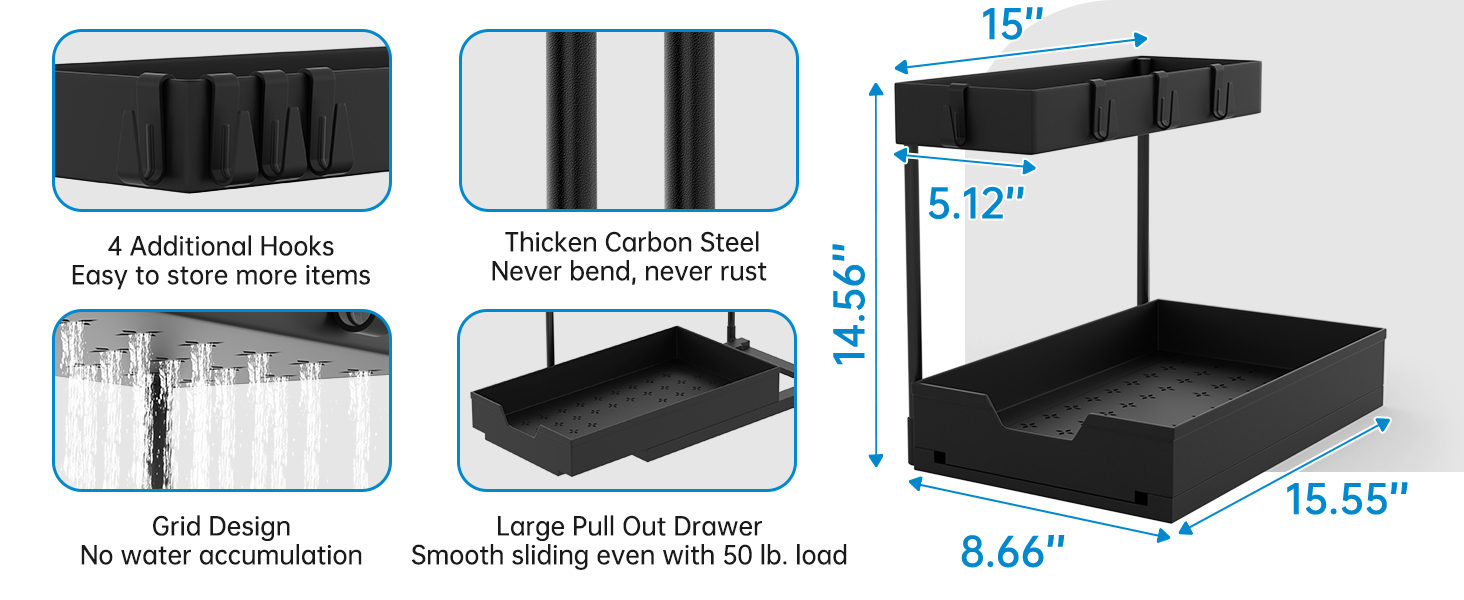  under sink organizers and storage