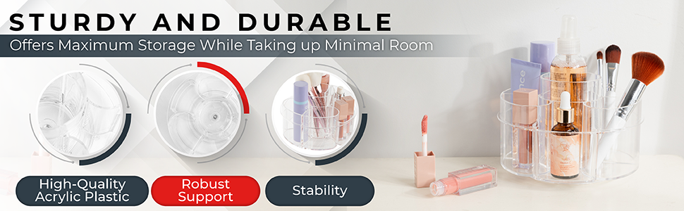 acrylic plastic makeup organizer