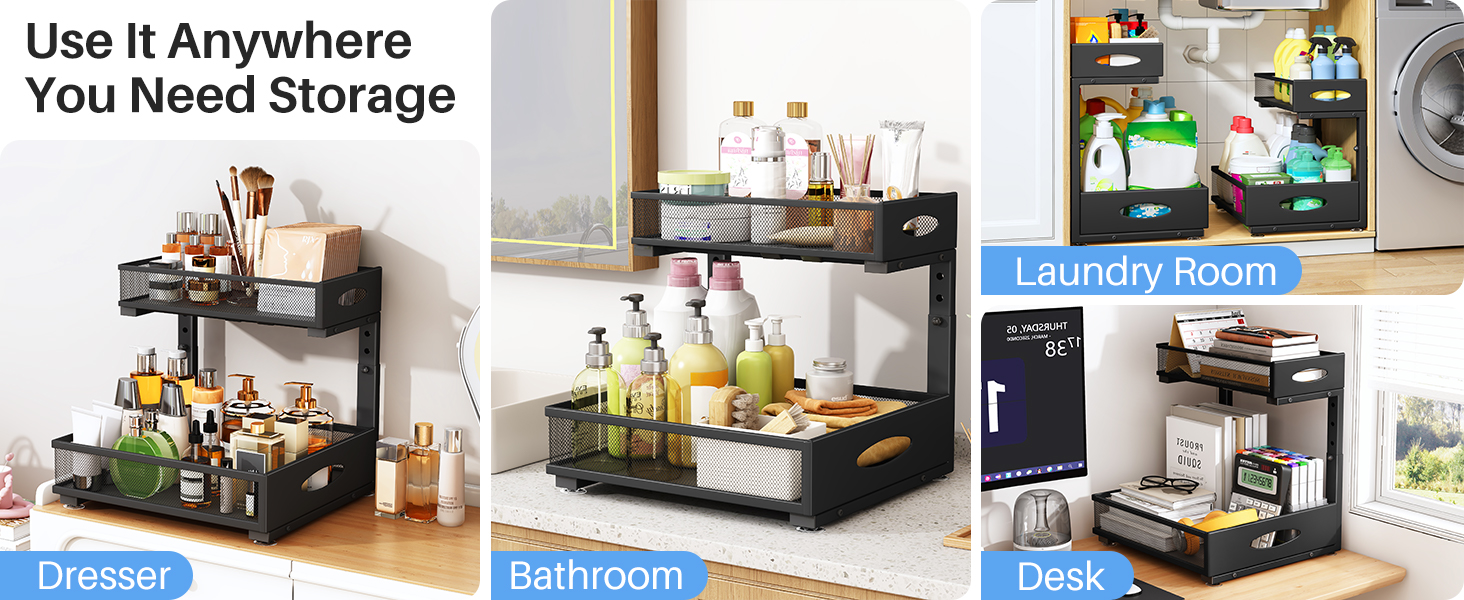 bathroom under sink organizer