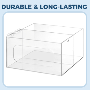 Durable Long-Lasting Crafted heavy-duty acrylic trash bag box dispenser is built to last