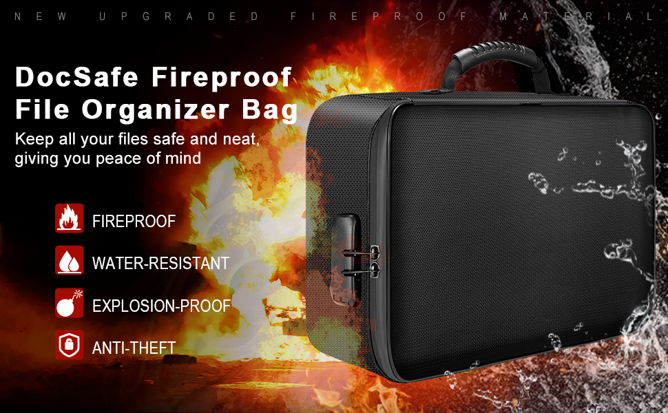 Fireproof document bag