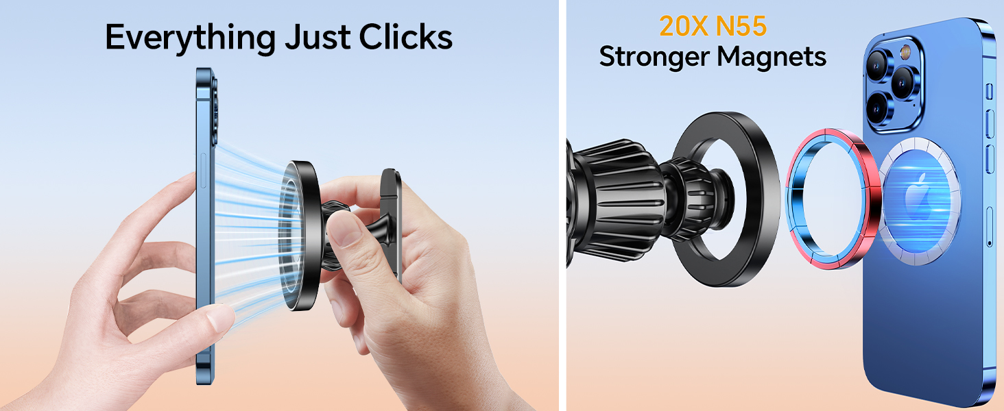 magnetic phone mount for car
