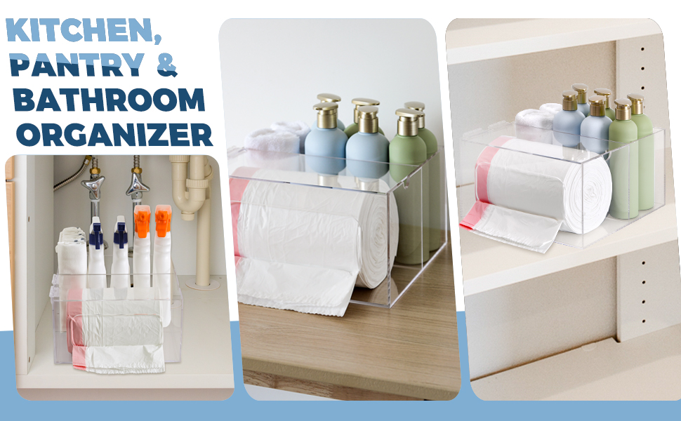 under bathroom sink organizer clear acrylic box enhances organization in homes kitchens offices