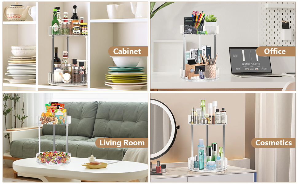 Multifunctional rotating storage can be used in different scenarios, beautiful and practical