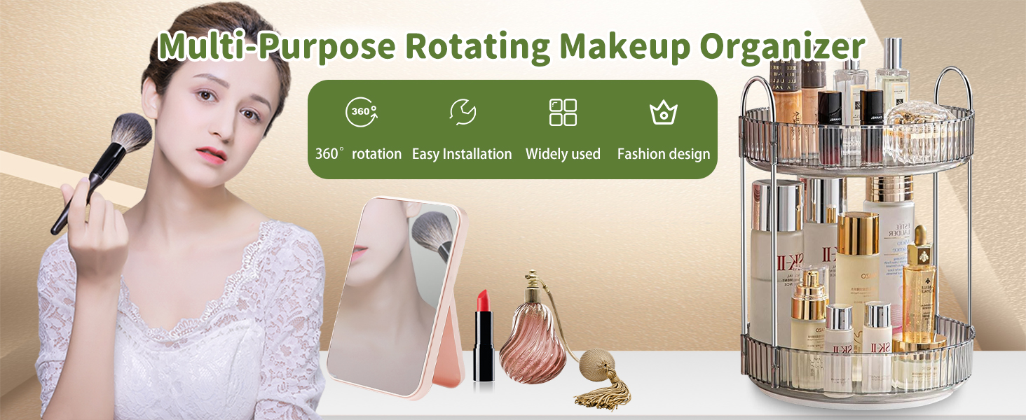 Rotating Makeup Organizer