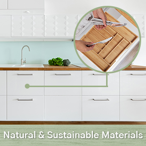 wooden drawer organizer bamboo drawer organizer kitchen bamboo flatware organizer bamboo silverware 