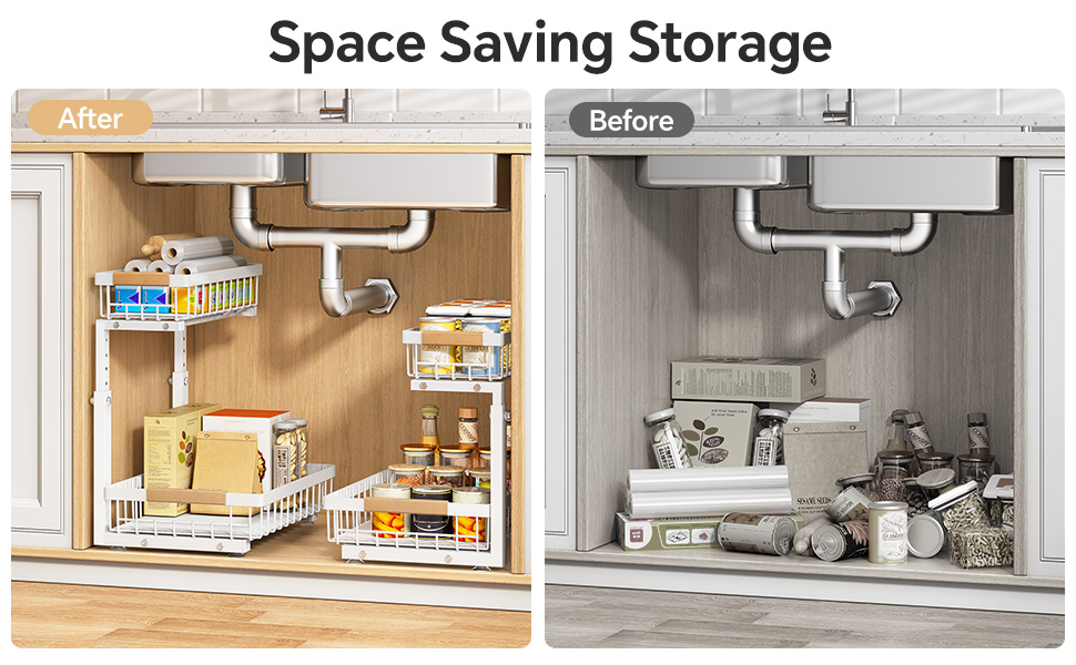 under kitchen sink organizer