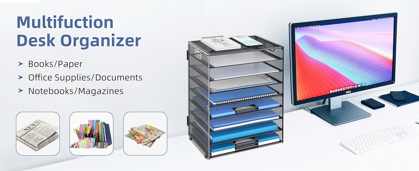 desk organizer with handle