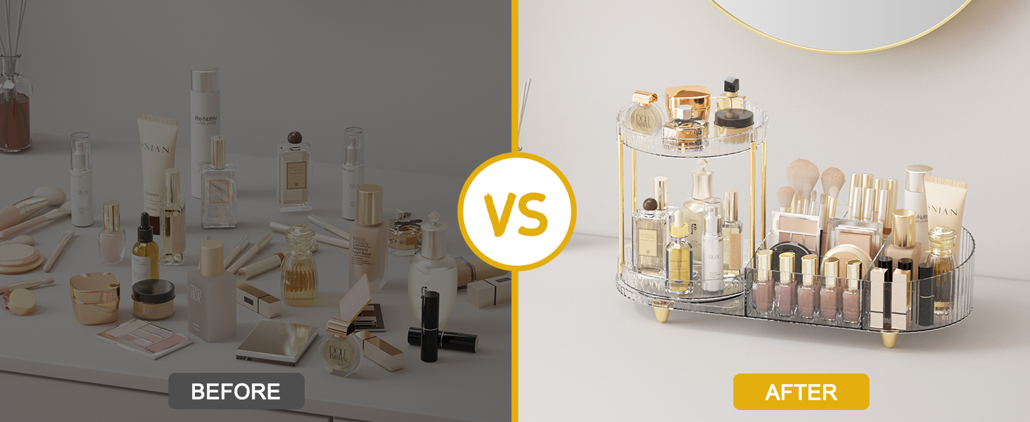 make up organizers for counter