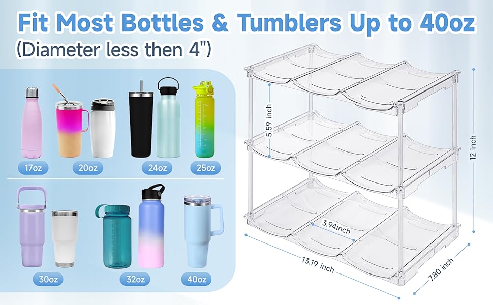 water bottle organizer