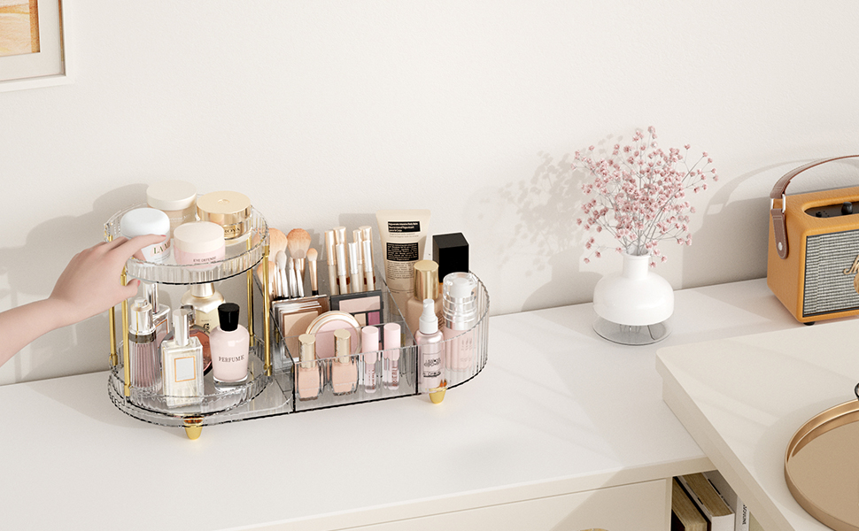 rotating perfume organizer