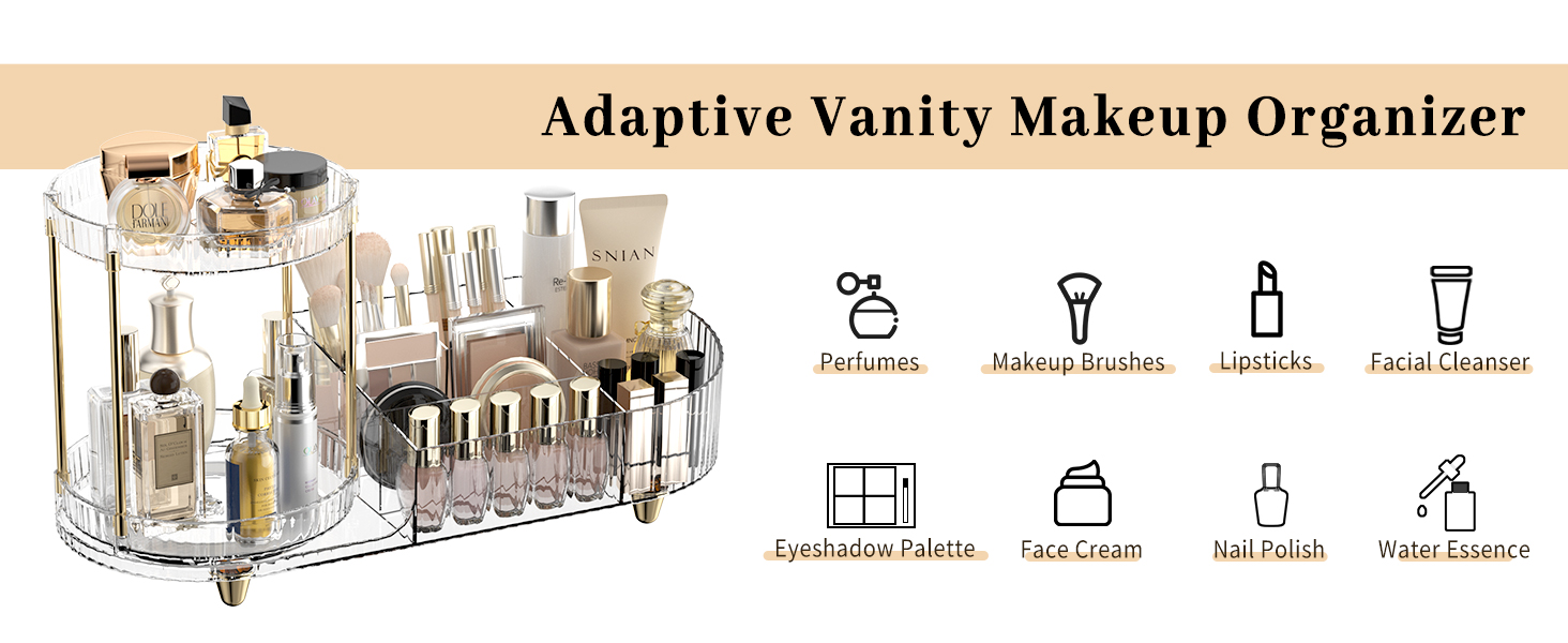 make up organizers for counter