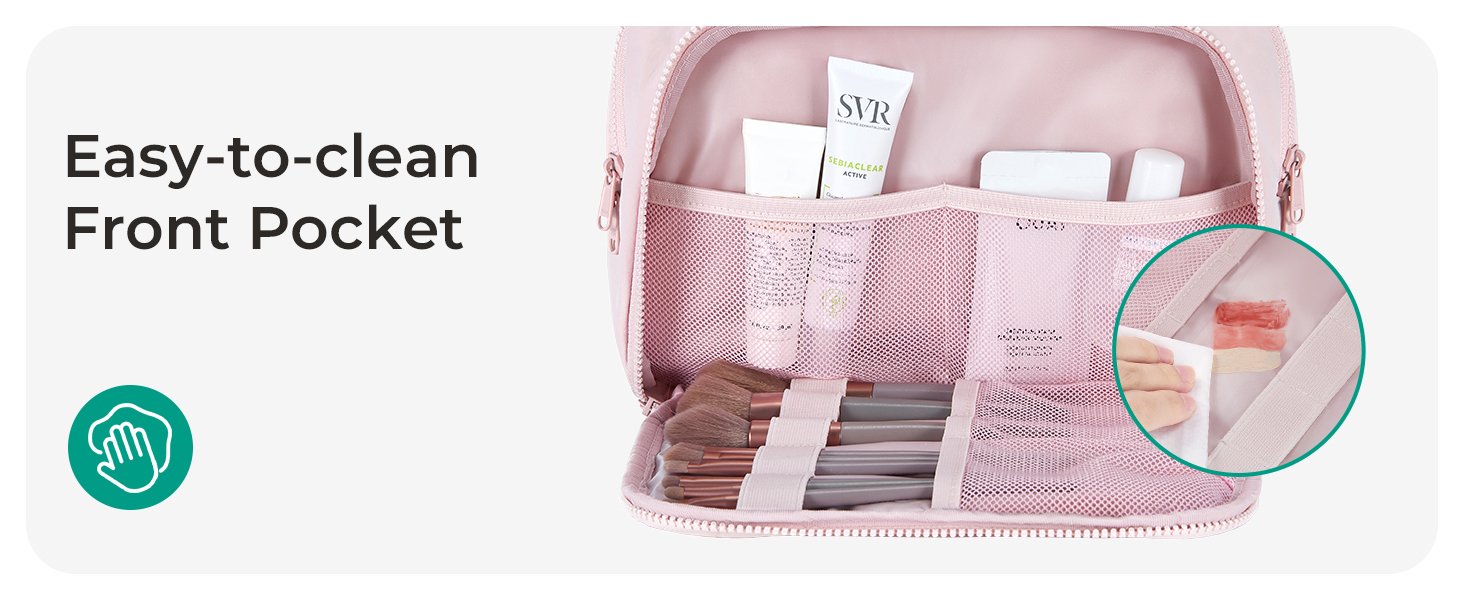 easy to clean toiletry bag