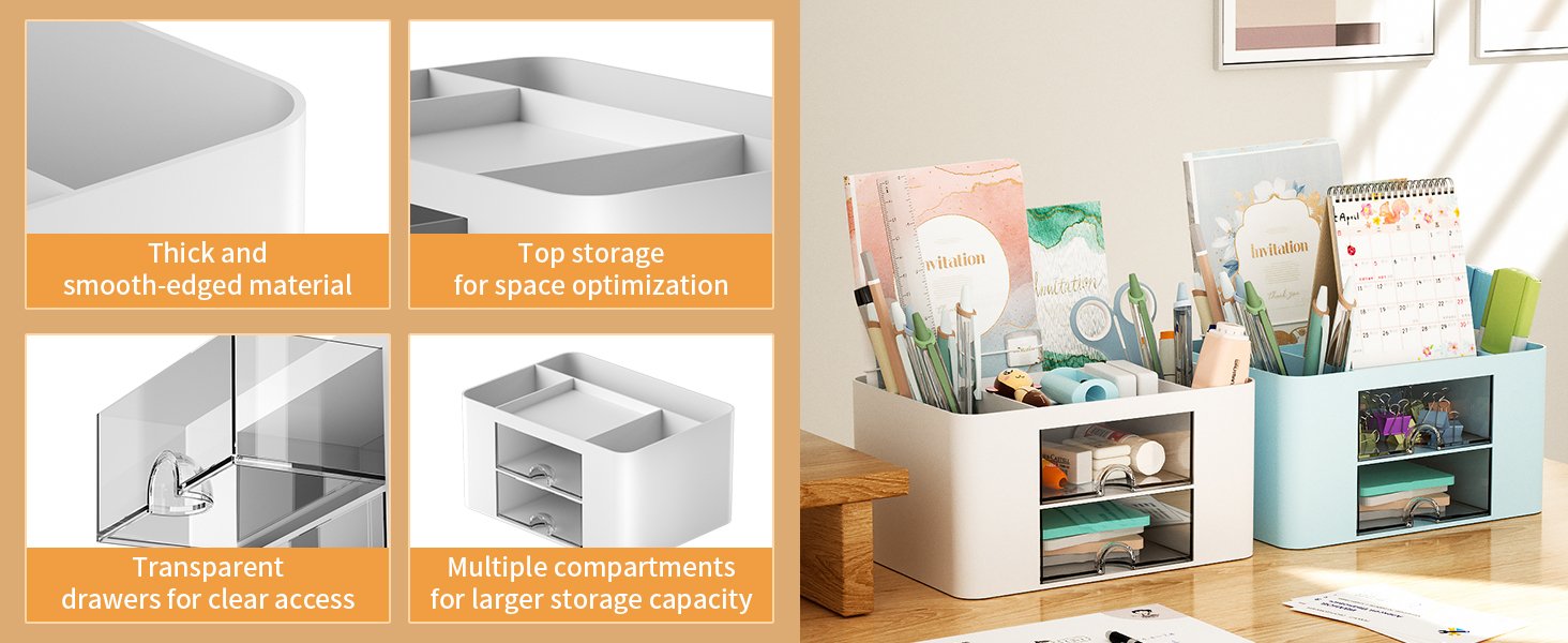 desk organizer and accessories