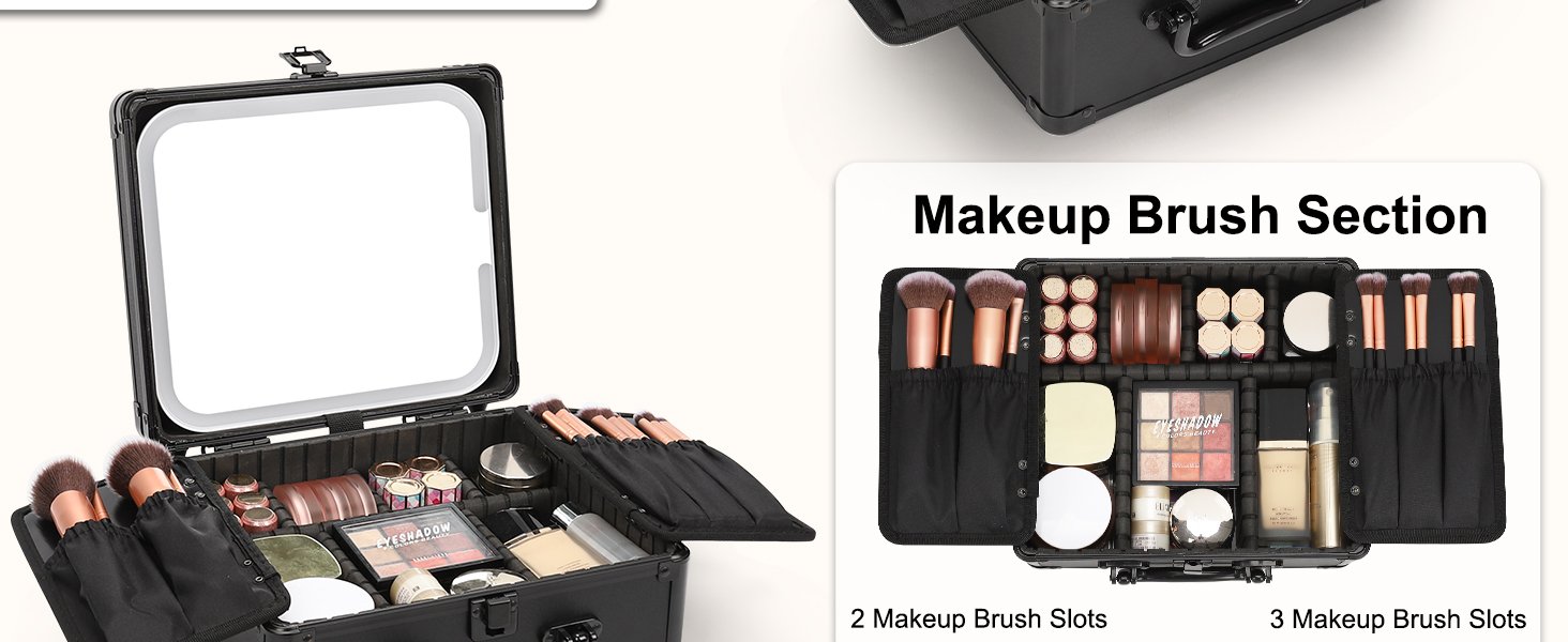 makeup brush section