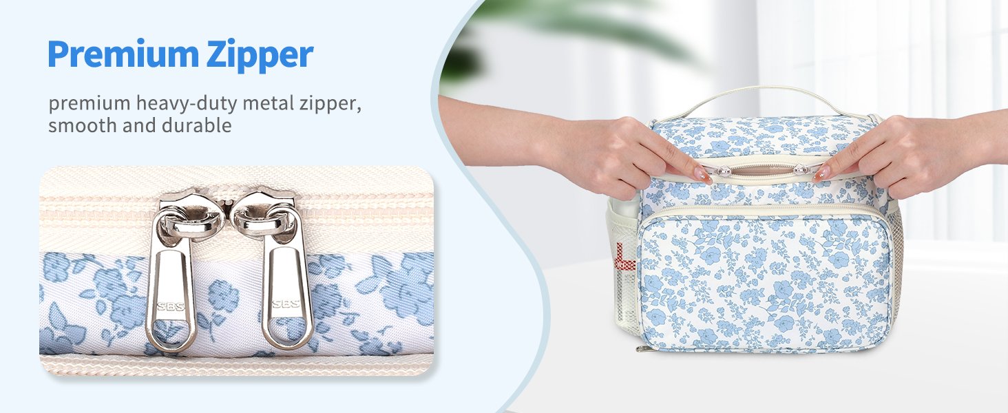 premium heavy-duty metal zipper, smooth and durable