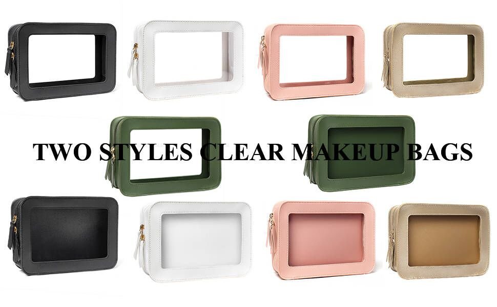 clear makeup bag travel clear makeup bag with zipper clear toiletry bag for women traveling