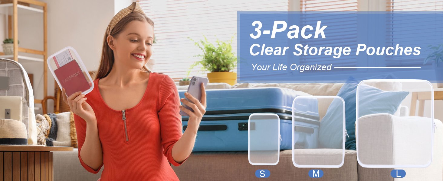 clear hard shell zipper case