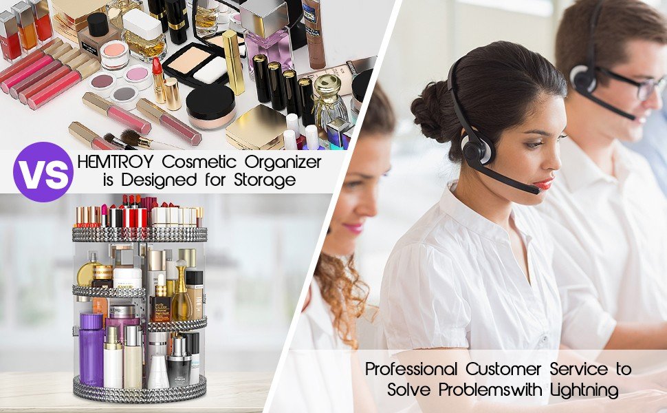 grey cosmetics organizer